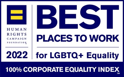 2022 Best Place to Work for LGBTQ+ Equality (Human Rights Campaign Foundation)