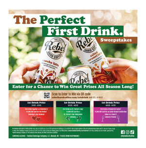 Twelve5's Rebel Hard Coffee Launches "The Perfect First Drink" Sweepstakes in Celebration of the Spring Season and Seasonal Hard Latte Launch