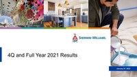 The Sherwin-Williams Company Reports 2021 Year-End and Fourth Quarter Financial Results