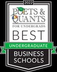 Poets&amp;Quants for Undergrads™ Names Best Undergraduate Business Schools for 2022 in Exclusive Rankings