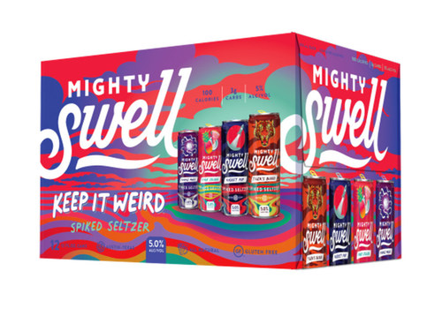 Mighty Swell Spiked Seltzer launches Keep It Weird variety Pack featuring four new flavors: Tiger's Blood, Rocket Pop, Pink Colada, Purple Magic