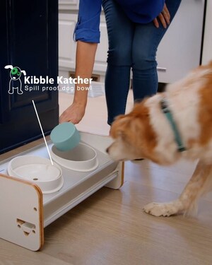 Kibble Katcher Revolutionizes the Dog Bowl with Functionality and Chic Style