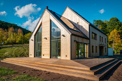 Catskill Passive Residence Built by Baxter; Photographer: Matthew Repp Catskill Passive Residence Built by Baxter; Photographer: Matthew Repp
