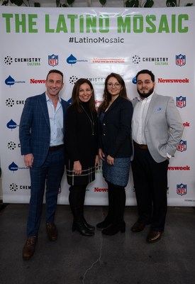 Mike Valdes-Fauli, President of Chemistry Cultura™ 
Marissa Solis, SVP, Global Brand & Consumer Marketing for the NFL
Domenika Lynch, Executive Director of Latinos & Society, Aspen Institute 
Adrian Carrasquillo, Lead Multicultural Reporter for Newsweek