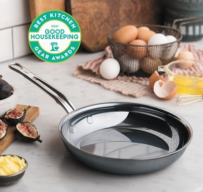 Hestan Culinary is proud to announce it has received a Good Housekeeping 2021 Kitchen Gear Award for its NanoBond Titanium Stainless Steel Skillet.