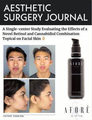 AFORÉ™ BY DR. FEW ANNOUNCES PUBLICATION OF THE FIRST-EVER STUDY EVALUATING THE EFFECTS OF RETINOL AND CANNABIDIOL (CBD) IN TOPICAL SKINCARE