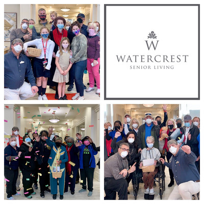 The Watercrest team at the newly-constructed Watercrest Macon Assisted Living and Memory Care Community welcomed their first residents to their new home with a red-carpet celebration.