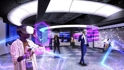 Illustration of the Ennovate Experience Zone opening in London this spring. Source: Entain (PRNewsfoto/Entain)