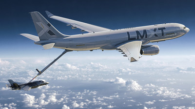 洛克希德·马丁公司的LMXT战略油轮上作为一个美国产,联合美国空军KC-Y项目可互操作的解决方案。(由布兰登·斯托克洛克希德·马丁公司的形象)