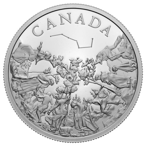 The Royal Canadian Mint's 2022 $20 Fine Silver Coin Commemorating Black History - The Underground Railroad (CNW Group/Royal Canadian Mint)