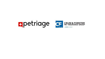 Petriage and Crum & Forster Pet Insurance Group logos