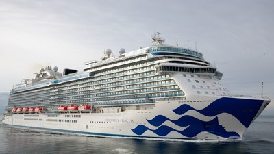 The newest cruise ship in the Princess Cruises fleet – Discovery Princess – is delivered during an official handover at the Fincantieri Shipyard. (PRNewsfoto/Princess Cruises)