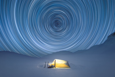 ASTRO2021 : The Competition, Grand Prize Winner - Nightscape Division "Mountain Basecamp" By Larryn Rae, New Zealand