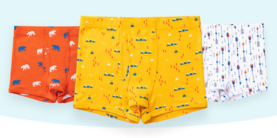 Lucky & Me Organic Cotton Boys Underwear 3 Pack Tagless Grayson Boys Boxer Briefs