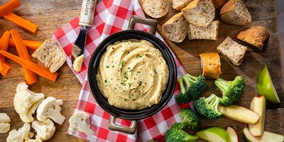 "Healthier by Dole" recipes, such as the Vegan Cheese Spread Platter offer a healthier version of favorite dishes for game-day celebrations and other occasions.