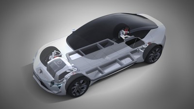 A rendition of the future Aquarius Engines concept car with its revolutionary onboard generator powered by the 10kg Aquarius Engine.