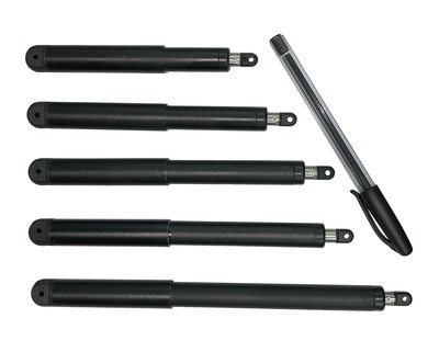 The FIRGELLI Micro Pen Linear Actuator L16 is only 16mm in dia yet packs a punch and also offers a Hall sensor Feedback for extremely precise positional control, and Overload protection all in this tiny package. This model offers two force options: 20N (4.5-lbs) and 50N (11-lbs) with stroke lengths of 20mm to 100mm in 20mm increments. This Micro Actuator is well suited for Robotics, consumer electronics hidden flaps and panels, and Robotics applications.