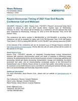 Keyera Announces Timing of 2021 Year End Results Conference Call and Webcast (CNW Group/Keyera Corp.)
