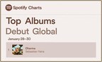 SEBASTIÁN YATRA DEBUTS AT #1 ON GLOBAL &amp; US SPOTIFY DEBUT CHART FOR NEW MULTI-PLATINUM ALBUM 'DHARMA'