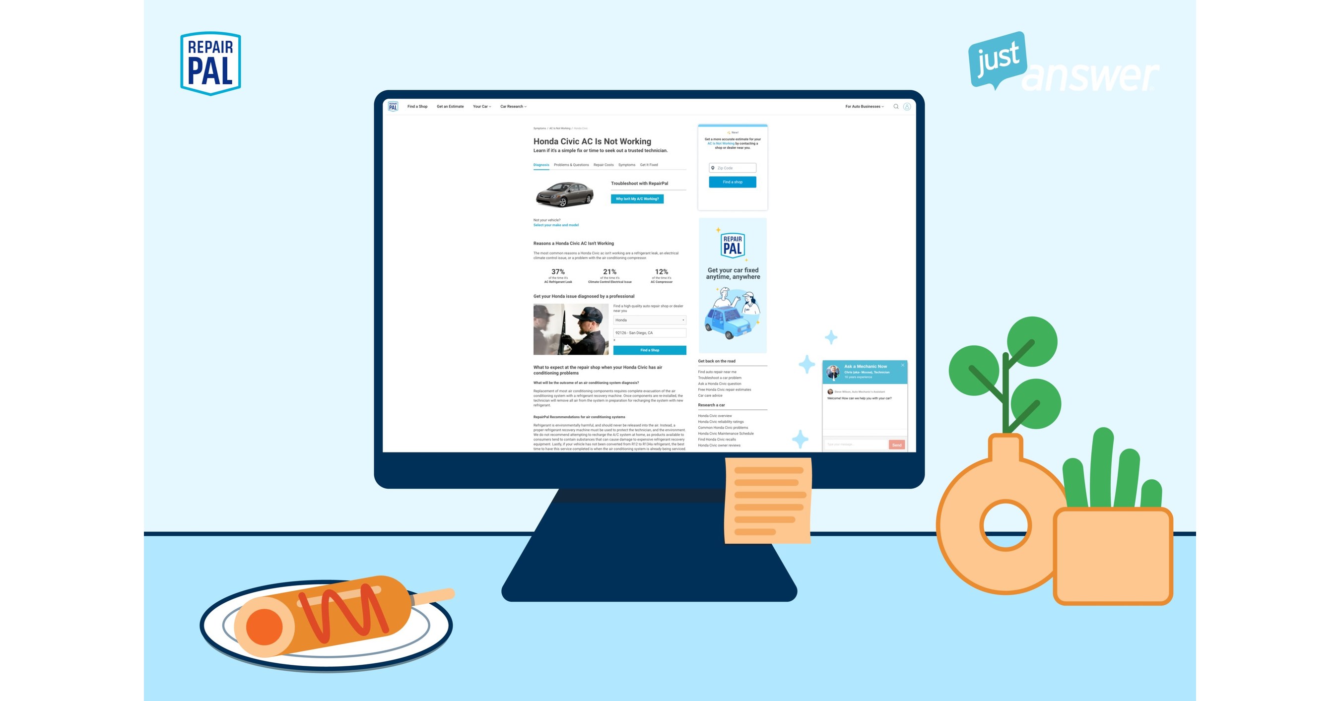 RepairPal and JustAnswer Partner to Help Consumers Solve Car Problems Quickly and Affordably