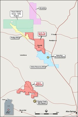 FIGURE 1: ARTIC FOX / ISBJORN PROPERTIES RELATIVE TO REGIONAL PEERS (CNW Group/MegaWatt Lithium and Battery Metals Corp.) FIGURE 1: ARTIC FOX / ISBJORN PROPERTIES RELATIVE TO REGIONAL PEERS (CNW Group/MegaWatt Lithium and Battery Metals Corp.)