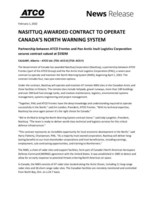 NASITTUQ AWARDED CONTRACT TO OPERATE CANADA’S NORTH WARNING SYSTEM (CNW Group/ATCO Ltd.)