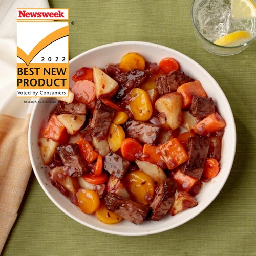 Nutrisystem Merlot Beef with Root Vegetables rated the Best New Product for Better-For-You Beef Skillet Meals by Americans in a 2022 BrandSpark ® survey