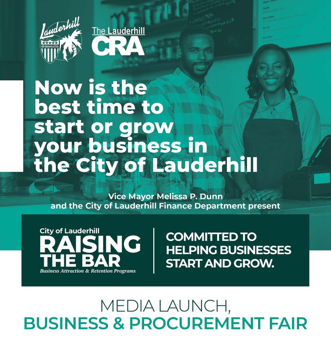 The City of Lauderhill Will "Raise the BAR" for its Business Community. Vice Mayor Melissa P. Dunn Bundles Assets to Attract and Retain Business in Lauderhill - Vimarsana News