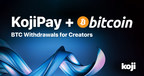 Creator Economy Platform Koji Announces Bitcoin Withdrawals For Creators