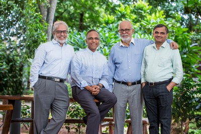 Bugworks co-founding team, from L to R, Drs. Bala Subramanian, Anand Anandkumar, Santanu Datta and Shahul Hameed