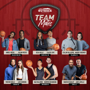 OUTBACK STEAKHOUSE® ADDS 12 COLLEGE BASKETBALL ATHLETES TO THE TeamMATES PROGRAM ROSTER