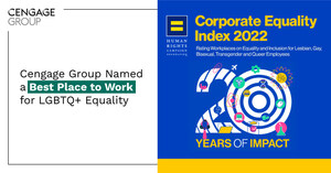 Cengage Group Named a Best Place to Work for LGBTQ+ Equality as Part of Human Rights Campaign Foundation's 2022 Corporate Equality Index