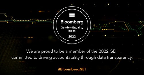 Honored to be named to the 2022 @Bloomberg Gender-Equality Index for the fifth consecutive year.