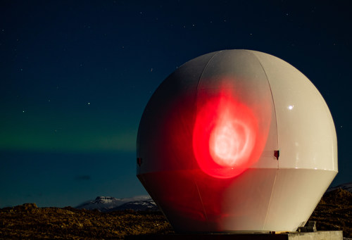 Leaf Space ground station in Iceland.