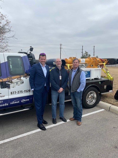 Pictured left to right: Caleb Carr (CEO of Vita Inclinata), Kyle Nape (Sales Manager at HOLT), and David Worsham (Sales Representative at HOLT)