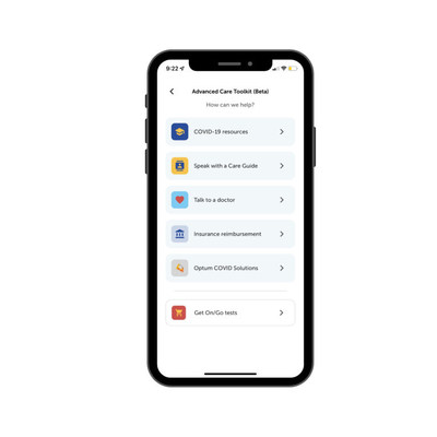 On/Go Advanced Care Toolkit, available on the On/Go mobile app