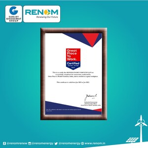 RENOM awarded the Great Place to Work® Certification