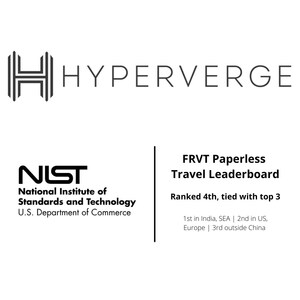 HyperVerge joins leaders in NIST FRVT Paperless Travel Leaderboard