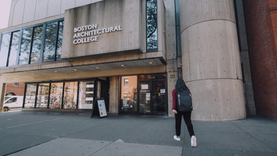 The Boston Architectural College main campus building located on Newbury Street in Boston, Massachusetts.