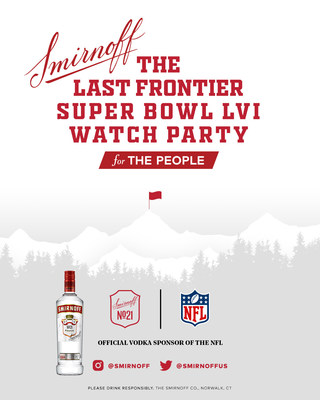 As part of its mission to leave no football fan (21+) behind, Smirnoff, will bring a private invite only Super Bowl experience unlike any other, even if it means traveling to the frozen tundra of the Last Frontier.