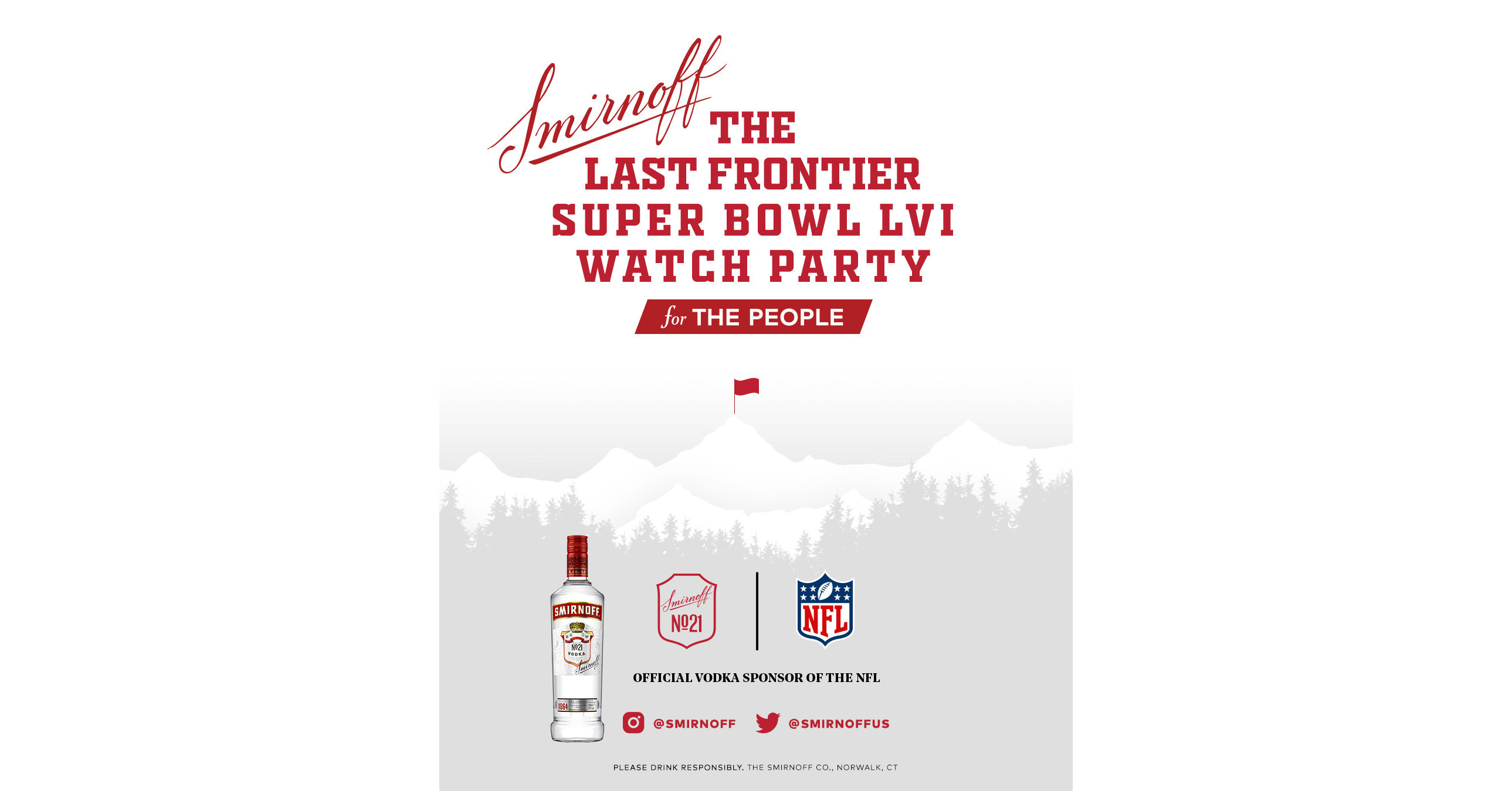 SMIRNOFF JOURNEYS TO ALASKA'S LAST FRONTIER TO BRING SUPER BOWL