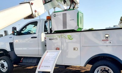 Terex Demo of SmartPTO at Utility Expo 2021 where it was officially named "Top 5 New Products"
