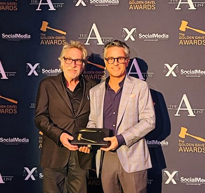 Mike Morse of Mike Morse Law Firm with Ross Lerner of Lerner Advertising accepted this year’s Golden Gavel Award for best 30-second TV commercial.  Each year, the National Trial Lawyers host the Golden Gavel Awards to recognize exceptional marketing work in the legal industry.