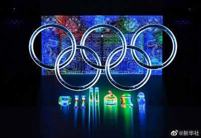 Ceremonia de apertura de los Juegos Olímpicos de Invierno de 2022 en el Estadio Nacional de Pekín, China, 4 de febrero de 2022. /Agencia de noticias Xinhua (PRNewsfoto/CGTN)