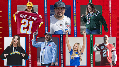 The NFL Fan of the Year nominees featured in "We Bring On the Spice" docu-series.