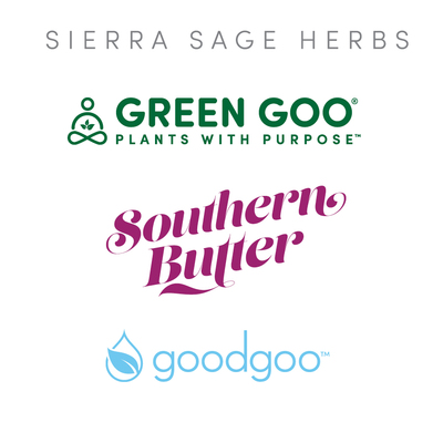 Group Logos of Sierra Sage Herbs Brands - Green Goo, Southern Butter, Good Goo