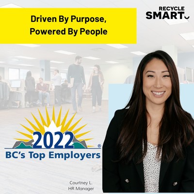 RecycleSmart BC Top Employer 2022 (CNW Group/RecycleSmart)