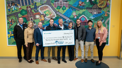 CapitalPlus Construction Services donates $25,000 to ETCH officials to help provide a calm space in the hospital’s emergency department for area children and their families.