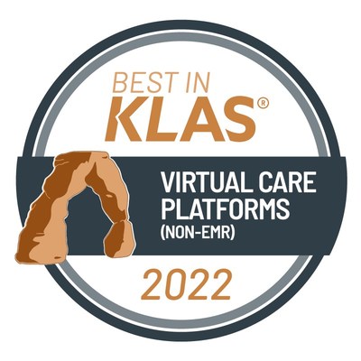 Caregility Best in KLAS Virtual Care Platform (Non-EMR) 2022