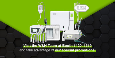 Visit the W&H Team at Booth 1420, 1519 at the Chicago Midwinter Meeting for personal demonstrations, hands-on experiences of their product portfolio and to learn more about their new innovations and dental solutions. Exclusive show promotions will also be offered. (CNW Group/W&H Impex Inc.)